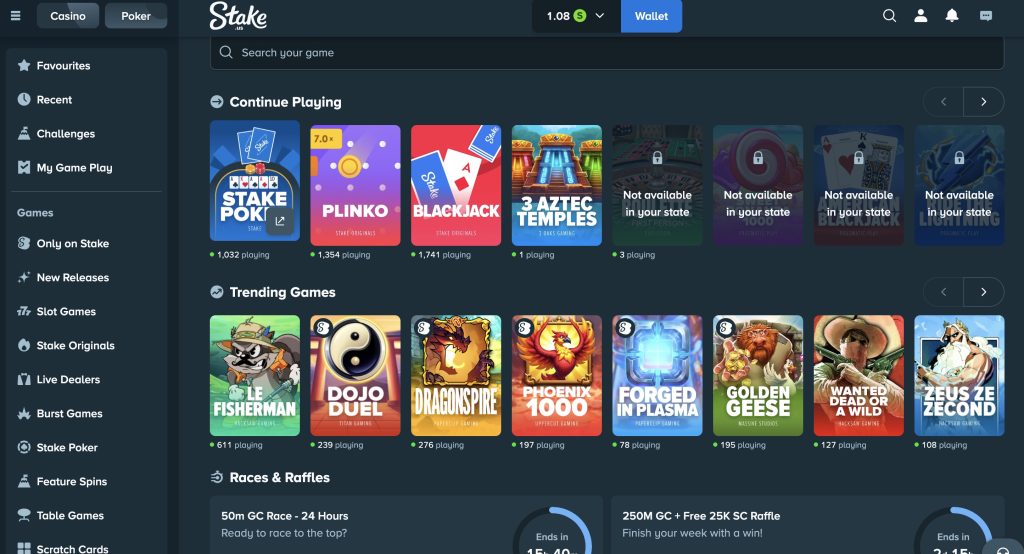 Stake US Online Poker Site